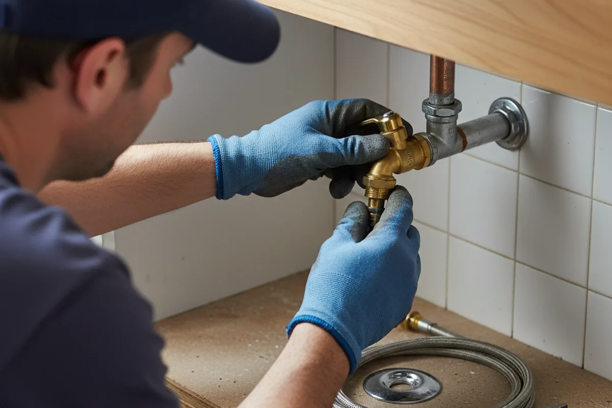 Shutoff valve and fitting work during Emergency Plumbing in Ozone Park